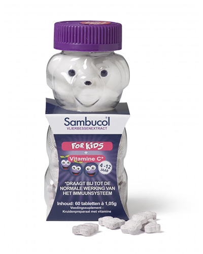 Sambucol Kids Kauwtabletten als ondersteuning van de weerstand en immuunsysteem van je kinderen